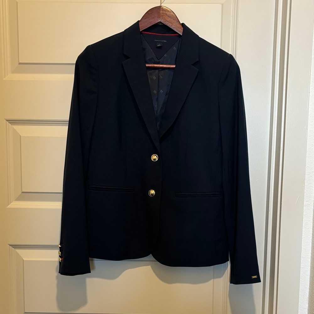Tommy Hilfiger Navy Blue Blazer with Gold Buttons
